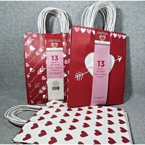 Celebrate‎ It Valentine's Day Medium Gift Bags 2+ Pack Hearts Arrows Party Favor